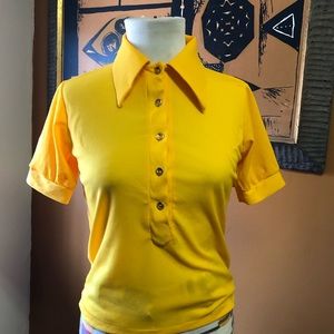 Vintage Yellow Collar shirt